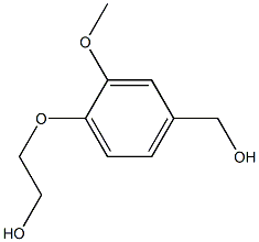 2-[4-(hydroxymethyl)-2-methoxyphenoxy]ethan-1-ol Struktur