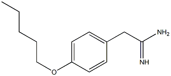 2-[4-(pentyloxy)phenyl]ethanimidamide Struktur