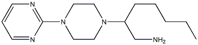 2-[4-(pyrimidin-2-yl)piperazin-1-yl]heptan-1-amine Struktur