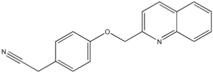 2-[4-(quinolin-2-ylmethoxy)phenyl]acetonitrile Struktur