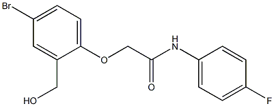 2-[4-bromo-2-(hydroxymethyl)phenoxy]-N-(4-fluorophenyl)acetamide Struktur