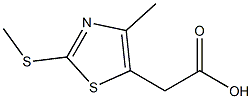 2-[4-methyl-2-(methylsulfanyl)-1,3-thiazol-5-yl]acetic acid Struktur