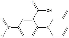 2-[bis(prop-2-en-1-yl)amino]-5-nitrobenzoic acid Struktur