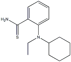 2-[cyclohexyl(ethyl)amino]benzene-1-carbothioamide Struktur