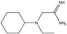 2-[cyclohexyl(ethyl)amino]ethanimidamide Struktur