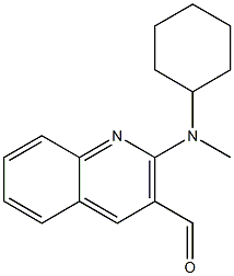 2-[cyclohexyl(methyl)amino]quinoline-3-carbaldehyde Struktur