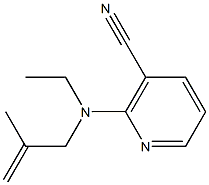 2-[ethyl(2-methylprop-2-enyl)amino]nicotinonitrile Struktur