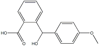 2-[hydroxy(4-methoxyphenyl)methyl]benzoic acid Struktur