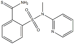 2-[methyl(pyridin-2-yl)sulfamoyl]benzene-1-carbothioamide Struktur