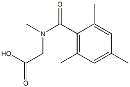 2-[N-methyl(2,4,6-trimethylphenyl)formamido]acetic acid Struktur