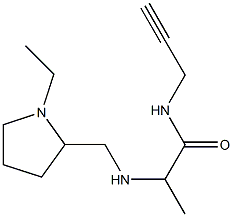 2-{[(1-ethylpyrrolidin-2-yl)methyl]amino}-N-(prop-2-yn-1-yl)propanamide Struktur