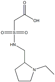 2-{[(1-ethylpyrrolidin-2-yl)methyl]sulfamoyl}acetic acid Struktur