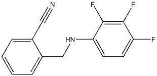 2-{[(2,3,4-trifluorophenyl)amino]methyl}benzonitrile Struktur