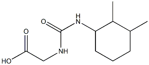 2-{[(2,3-dimethylcyclohexyl)carbamoyl]amino}acetic acid Struktur