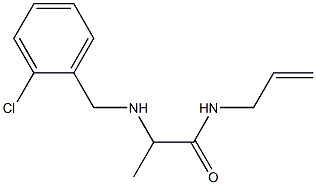 2-{[(2-chlorophenyl)methyl]amino}-N-(prop-2-en-1-yl)propanamide Struktur