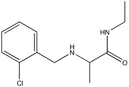 2-{[(2-chlorophenyl)methyl]amino}-N-ethylpropanamide Struktur