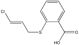 2-{[(2E)-3-chloroprop-2-enyl]thio}benzoic acid Struktur