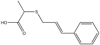 2-{[(2E)-3-phenylprop-2-enyl]thio}propanoic acid Struktur