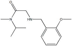 2-{[(2-methoxyphenyl)methyl]amino}-N-methyl-N-(propan-2-yl)acetamide Struktur