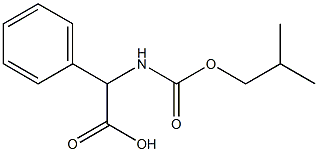 2-{[(2-methylpropoxy)carbonyl]amino}-2-phenylacetic acid Struktur