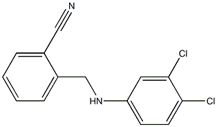 2-{[(3,4-dichlorophenyl)amino]methyl}benzonitrile Struktur