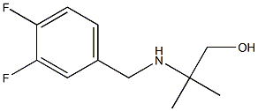 2-{[(3,4-difluorophenyl)methyl]amino}-2-methylpropan-1-ol Struktur