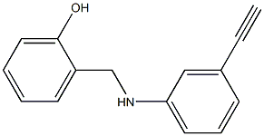 2-{[(3-ethynylphenyl)amino]methyl}phenol Struktur