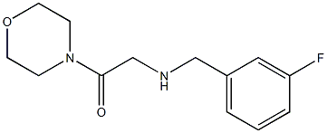 2-{[(3-fluorophenyl)methyl]amino}-1-(morpholin-4-yl)ethan-1-one Struktur