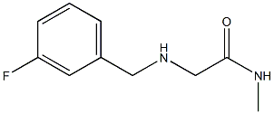 2-{[(3-fluorophenyl)methyl]amino}-N-methylacetamide Struktur