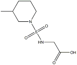 2-{[(3-methylpiperidine-1-)sulfonyl]amino}acetic acid Struktur