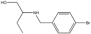 2-{[(4-bromophenyl)methyl]amino}butan-1-ol Struktur