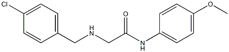 2-{[(4-chlorophenyl)methyl]amino}-N-(4-methoxyphenyl)acetamide Struktur