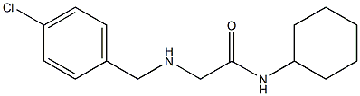 2-{[(4-chlorophenyl)methyl]amino}-N-cyclohexylacetamide Struktur