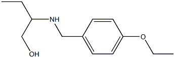 2-{[(4-ethoxyphenyl)methyl]amino}butan-1-ol Struktur