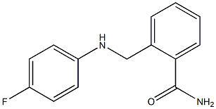 2-{[(4-fluorophenyl)amino]methyl}benzamide Struktur