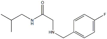 2-{[(4-fluorophenyl)methyl]amino}-N-(2-methylpropyl)acetamide Struktur