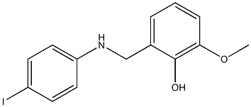 2-{[(4-iodophenyl)amino]methyl}-6-methoxyphenol Struktur