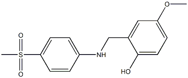 2-{[(4-methanesulfonylphenyl)amino]methyl}-4-methoxyphenol Struktur