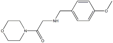 2-{[(4-methoxyphenyl)methyl]amino}-1-(morpholin-4-yl)ethan-1-one Struktur