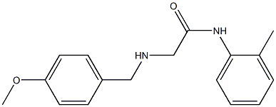 2-{[(4-methoxyphenyl)methyl]amino}-N-(2-methylphenyl)acetamide Struktur