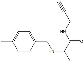 2-{[(4-methylphenyl)methyl]amino}-N-(prop-2-yn-1-yl)propanamide Struktur