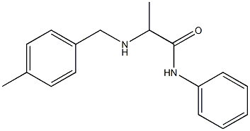 2-{[(4-methylphenyl)methyl]amino}-N-phenylpropanamide Struktur