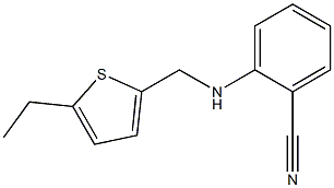 2-{[(5-ethylthiophen-2-yl)methyl]amino}benzonitrile Struktur