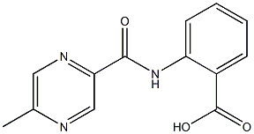 2-{[(5-methylpyrazin-2-yl)carbonyl]amino}benzoic acid Struktur