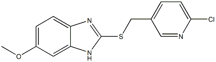 2-{[(6-chloropyridin-3-yl)methyl]sulfanyl}-6-methoxy-1H-1,3-benzodiazole Struktur