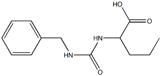 2-{[(benzylamino)carbonyl]amino}pentanoic acid Struktur