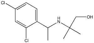 2-{[1-(2,4-dichlorophenyl)ethyl]amino}-2-methylpropan-1-ol Struktur