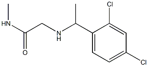 2-{[1-(2,4-dichlorophenyl)ethyl]amino}-N-methylacetamide Struktur