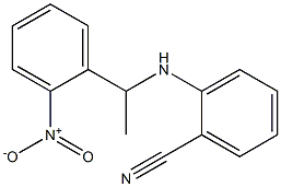 2-{[1-(2-nitrophenyl)ethyl]amino}benzonitrile Struktur