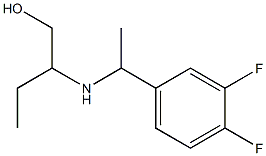 2-{[1-(3,4-difluorophenyl)ethyl]amino}butan-1-ol Struktur